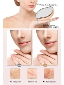 Equipo de depilación, Piedra depilatoria de vidrio exfoliante reutilizable - Champán - Ver 3