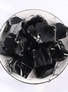 1pc/100g Natural Black Obsidian Crystal Rocks Raw Stones For Tumbling, Black Obsidian Crystals Bulk Rough Gemstone For Jewelry Making, Healing, Meditation, Sculpture Best Gifts - Black - View 8