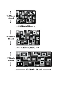 1pc Thảm nhà bếp nhung pha lê, Thảm phòng tắm, Thảm lối vào, Thảm kẻ sọc Thảm khu vực hình học, Thảm chùi chân chống trượt thấm nước, Thảm phong cách đơn giản, Thảm lót chân phòng khách, Chống thấm nước và chống trượt, Thảm kết cấu vải lồng vào nhau, Thảm hoa văn trừu tượng, Màu sắc- thảm khâu khối - Nhiều màu - Xem 6