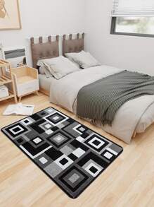 1pc Thảm nhà bếp nhung pha lê, Thảm phòng tắm, Thảm lối vào, Thảm kẻ sọc Thảm khu vực hình học, Thảm chùi chân chống trượt thấm nước, Thảm phong cách đơn giản, Thảm lót chân phòng khách, Chống thấm nước và chống trượt, Thảm kết cấu vải lồng vào nhau, Thảm hoa văn trừu tượng, Màu sắc- thảm khâu khối - Nhiều màu - Xem 4