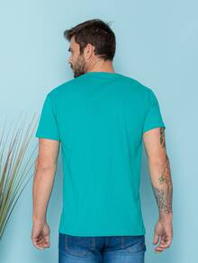 Men T-Shirts - Màu xanh ngọc - Xem 2