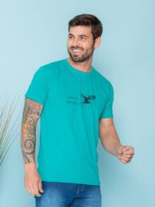Men T-Shirts - Màu xanh ngọc - Xem 1