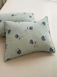 4pcs/Set French Modern Style Printed Elegant Bedding Set,Floral,Valentine's Day - Đen và trắng - Xem 3