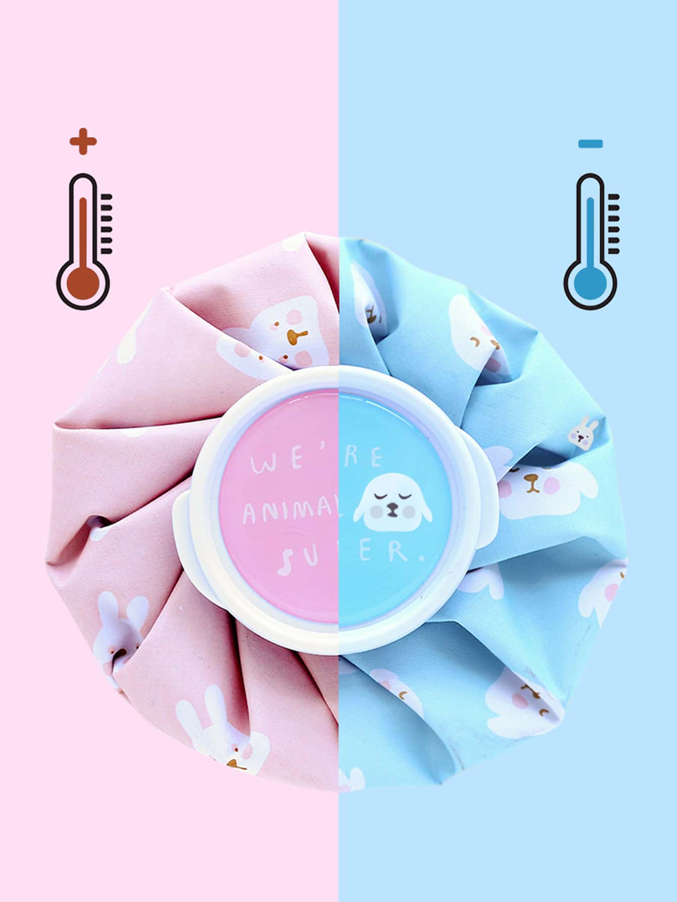 1pc Adorable Cartoon Puppy Pattern Hot & Cold Therapy Pack For Home Use - Blue - View 4