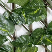 1pc Artificial Leaf Vine, Modern Green Artificial Hanging Leaf Vine For Home Decoration - Army Green - View 3