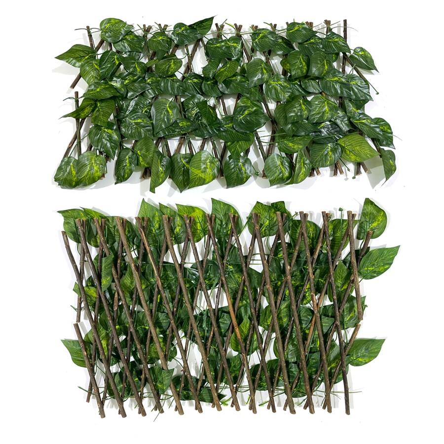 1pc Artificial Leaf Vine, Modern Green Artificial Hanging Leaf Vine For Home Decoration - Army Green - View 1