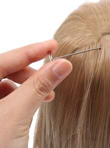 70 Tóc giả Làm Pins Kim Bộ , Tóc giả T Pins Và C Cong Kim dệt tóc Kim Đối với Tóc giả Làm , Chặn Dệt kim , Người mẫu Và Thủ công mỹ nghệ - Bạc - Xem 5