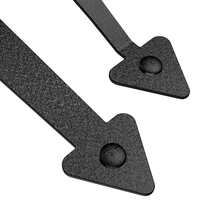 One piece Magnetic Garage Door Sticker Fake Hardware Accessories Fake Hinge Handle Decorative Kit 4pcs Hinge+2pcs Handle - Black - View 5