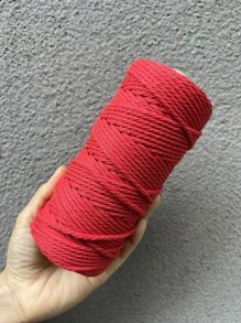 1 cuộn dây Macrame tự làm 3 mm 100m/109 yard - Đỏ - Xem 1