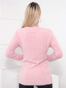 Women Sweaters - Hồng - Xem 2