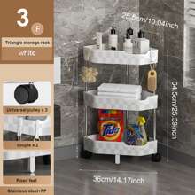 1入組白色浴室收納架 - 白色 - 查看 6
