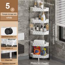 1入組白色浴室收納架 - 白色 - 查看 8