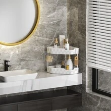 1入組白色浴室收納架 - 白色 - 查看 2