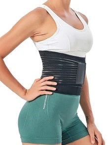 1 件装 女童运动腰带塑身腰部训练带产后收腹带束腰带 - 黑色 - 查看 3