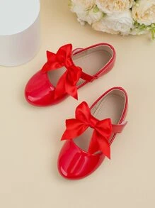 2023受歡迎花裝飾的魔術貼平底公主鞋適用於戶外運動 - 紅色 - 查看 4