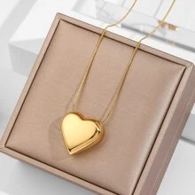 Collar con colgante de corazón, regalo para San Valentín, mamá, madre, Día de la Madre