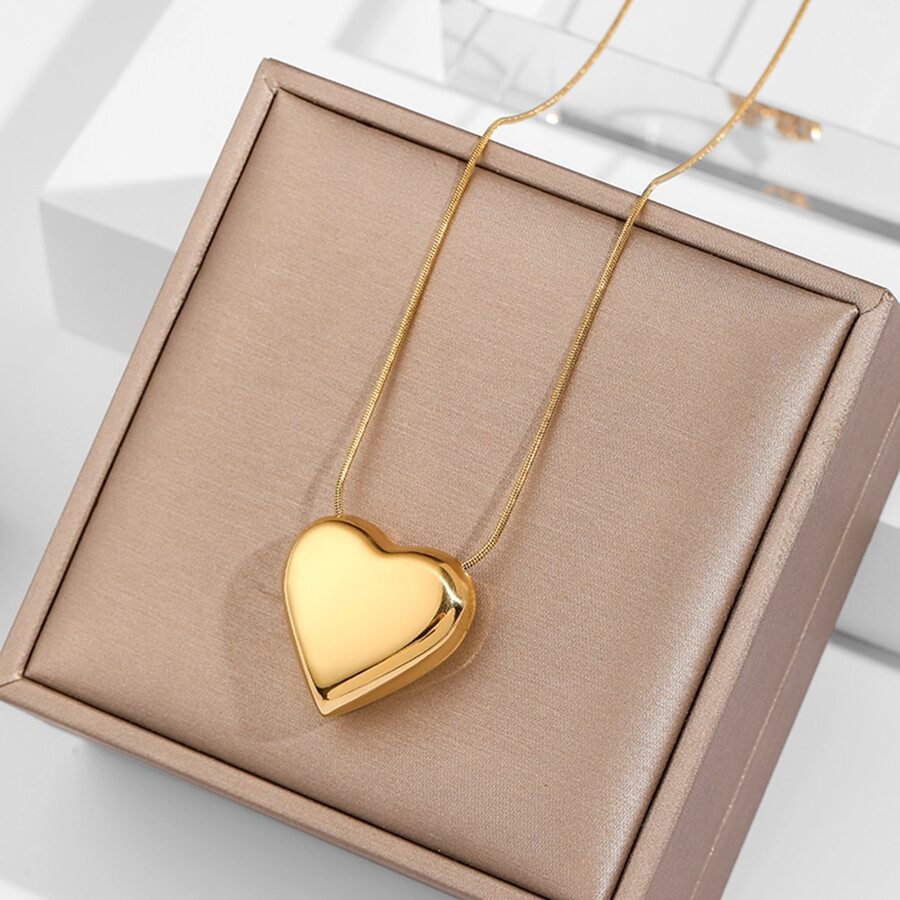 Collar con colgante de corazón, regalo para San Valentín, mamá, madre, Día de la Madre