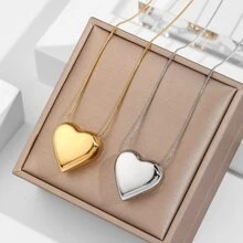 Collar con colgante de corazón, regalo para San Valentín, mamá, madre, Día de la Madre