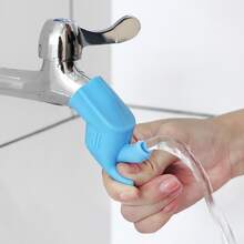 1入組廚房水槽水龍頭噴霧頭，帶 360° 旋轉，矽膠延長器拉伸軟管，非常適合洗手、漱口和刷牙 - 綠色 - 查看 4