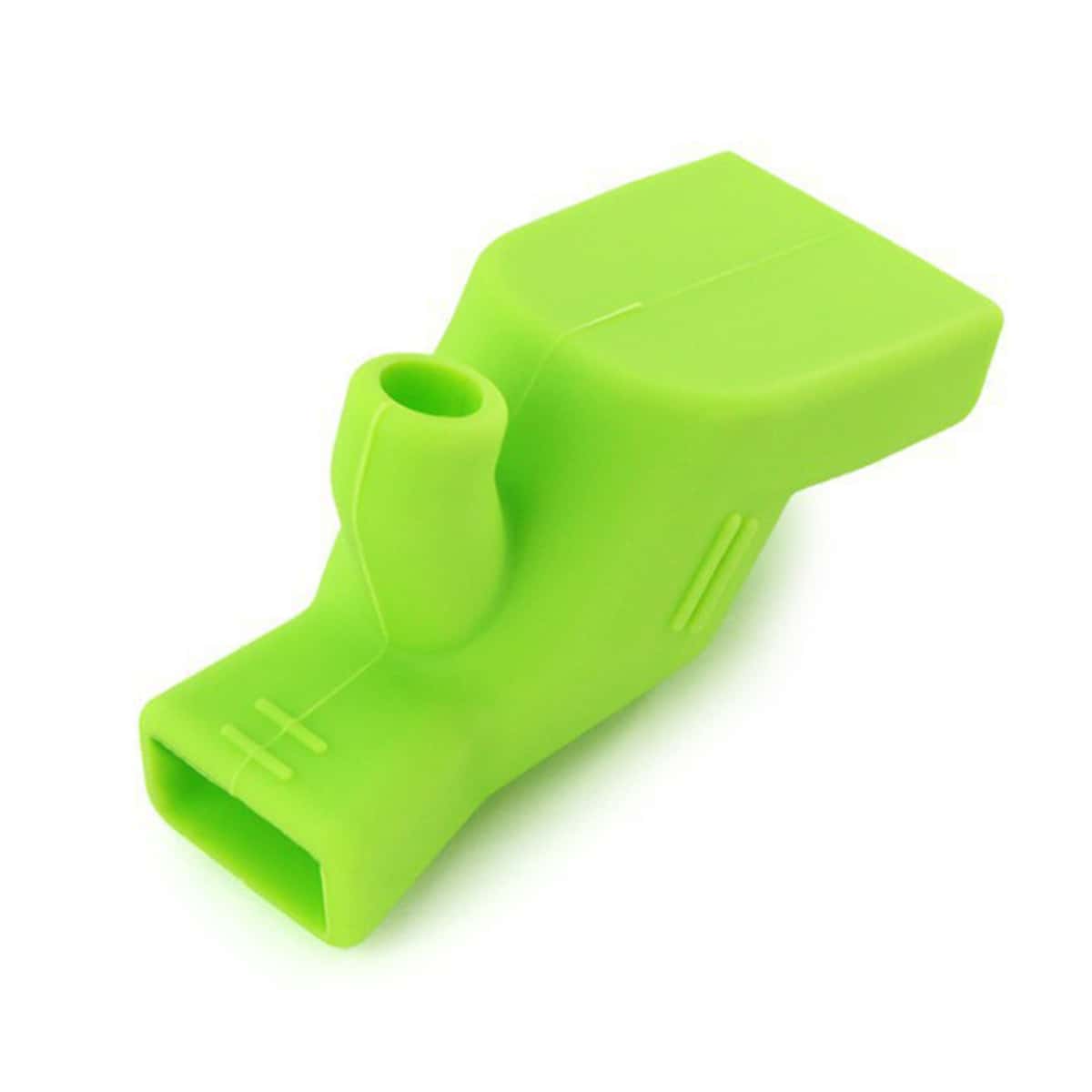 1入組廚房水槽水龍頭噴霧頭，帶 360° 旋轉，矽膠延長器拉伸軟管，非常適合洗手、漱口和刷牙 - 綠色 - 查看 1