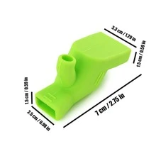 1入組廚房水槽水龍頭噴霧頭，帶 360° 旋轉，矽膠延長器拉伸軟管，非常適合洗手、漱口和刷牙 - 綠色 - 查看 9