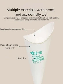 1pack Paper Urinal, Simple Disposable Urinal For Travel - Pink - View 6