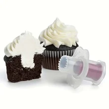1/2pcs Cupcake Corer, Plastic Cake & Bread Hole Punch Baking Decorating Tool