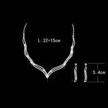 cái / bộ Bộ trang sức trang trí Rhinestone - Bạc - Xem 5