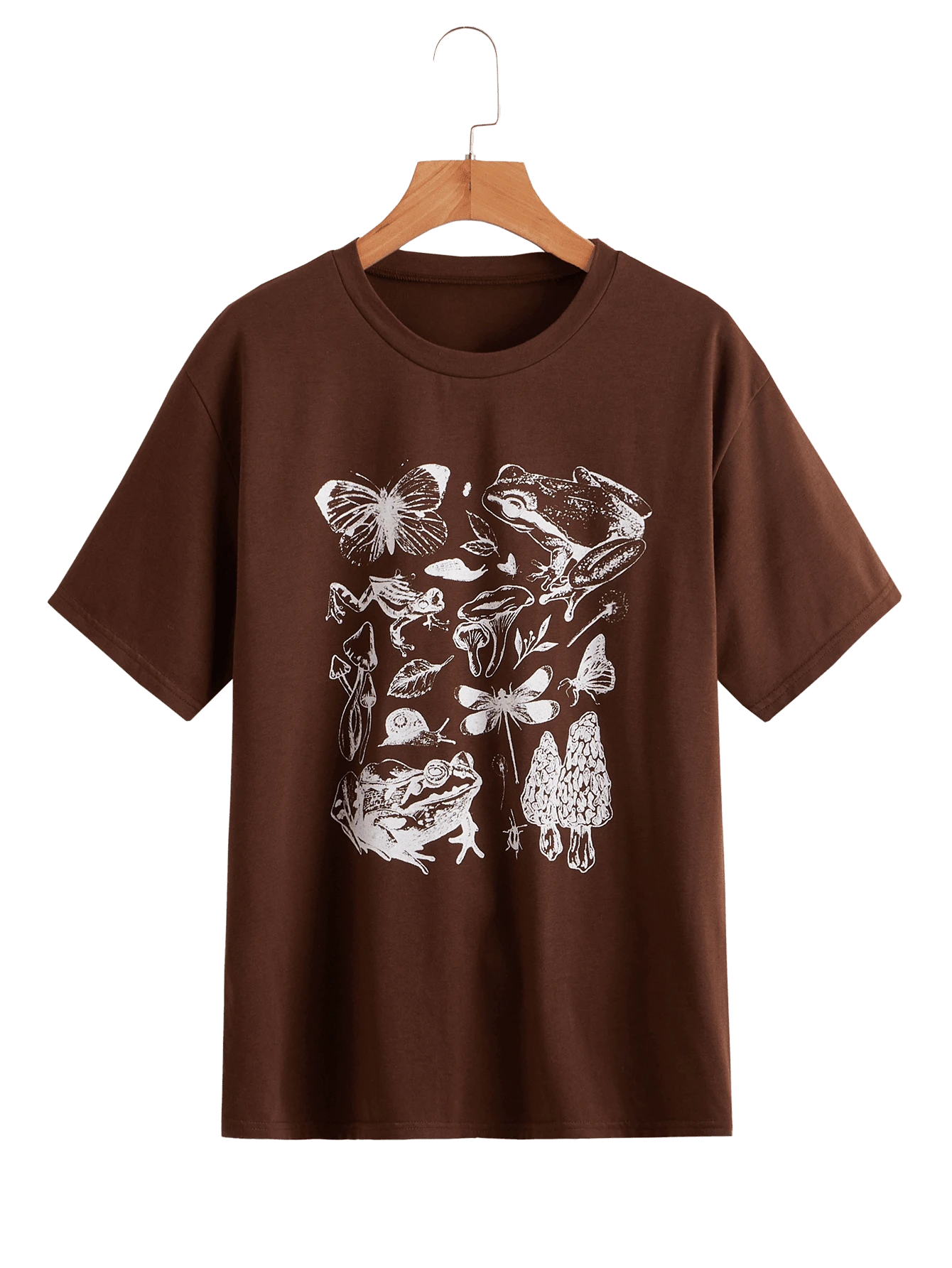 Women T-Shirts - 鏽棕色 - 查看 1