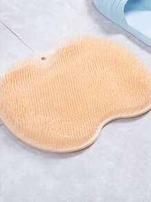 件淋浴足刷按摩墊、淋浴絲瓜絡、浴室足部清潔器死皮去除清潔工具 - 橘色 - 查看 5