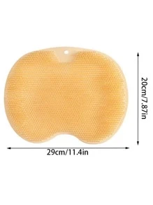 件淋浴足刷按摩墊、淋浴絲瓜絡、浴室足部清潔器死皮去除清潔工具 - 橘色 - 查看 6