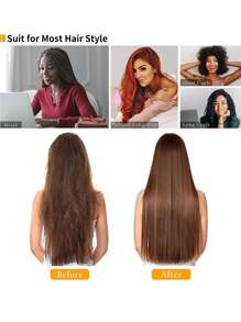 長款緞面睡眠護帽-適用於長捲曲辮子、紮麻花辮的女士睡帽,酒紅色 - 酒紅色 - 查看 4