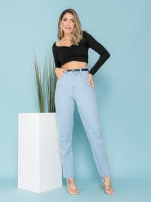 Women Jeans - Màu xanh nhạt - Xem 1