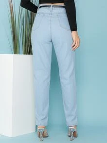 Women Jeans - Màu xanh nhạt - Xem 2
