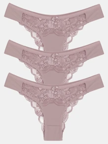 Women Thongs - 紫丁香色 - 查看 1