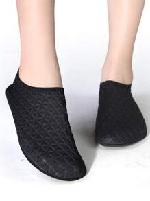 Giày Thể Thao Aqua Cho Nam, Giày Sneakers Slip-on Nổi Hình Học - màu đen - Xem 3