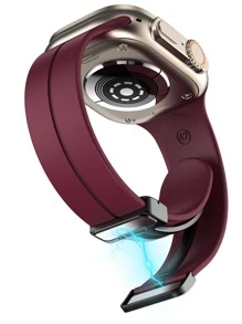 Smartwatch Band - Màu Đỏ Sâu - Xem 3