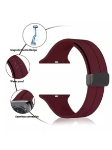 Smartwatch Band - Màu Đỏ Sâu - Xem 4