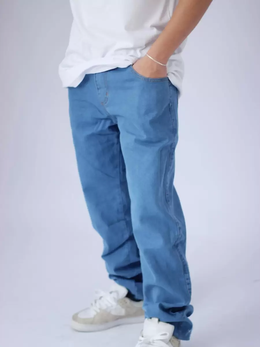Men Pants - Dark Wash - View 1