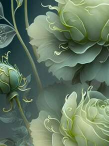 1pc Floral Pattern Pillowcase - Multicolor - View 5