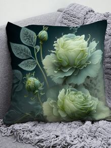 1pc Floral Pattern Pillowcase - Multicolor - View 1