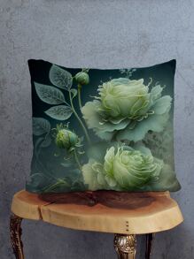 1pc Floral Pattern Pillowcase - Multicolor - View 3