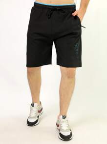 Men Shorts - 藍色 - 查看 4