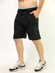 Men Shorts - 藍色 - 查看 1