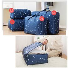 1pc Fish Patterned Quilt Storage Bag, Clothing Organizer For Home