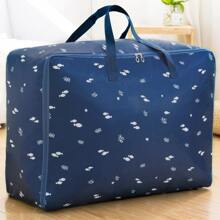 1pc Fish Patterned Quilt Storage Bag, Clothing Organizer For Home