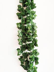 1pc Plastic Artificial Ivy Leaf - Green - View 2