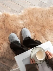 Soft Faux Fur Rug Fluffy Area Rug Fluffy Chair Couch Sofa Cover For Bedroom