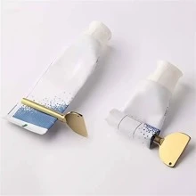 Metallic Toothpaste Squeezer And Tube Squeezer Key, Cream & Paint Extrusion Tool For Household Bathroom, Random Style - Silver - View 5