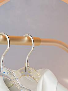 1pc ABS Hanger, Modern Glitter Clothes Hanger For Household